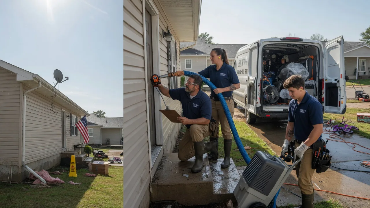 Ceiling Water Damage Restoration in Bossier City, LA near me